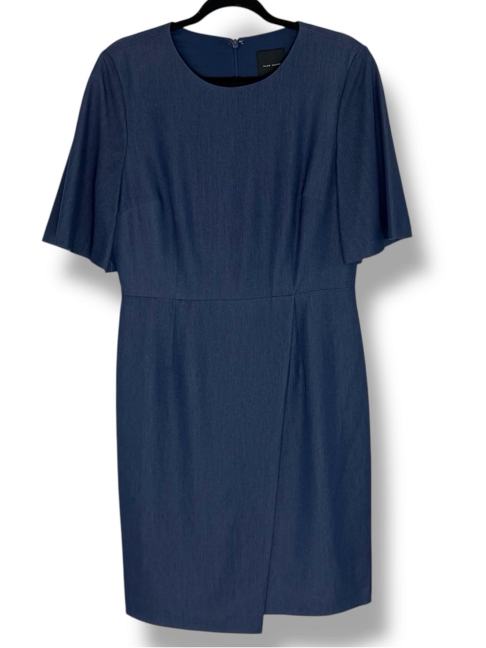 Alex Marie Deidre Wide Sleeve Knee Length Dress Size 10 Navy Blue Career NWT